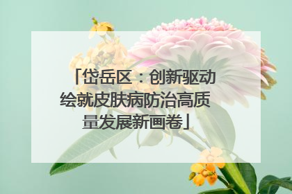 岱岳区：创新驱动绘就皮肤病防治高质量发展新画卷