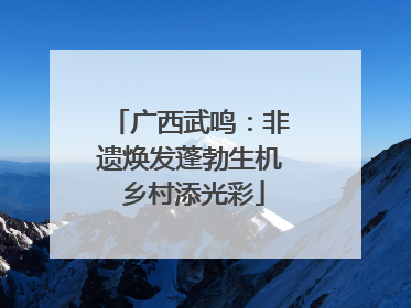 广西武鸣：非遗焕发蓬勃生机 乡村添光彩