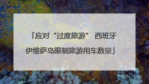 应对“过度旅游” 西班牙伊维萨岛限制旅游用车数量