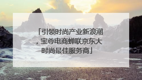 引领时尚产业新浪潮，宝尊电商蝉联京东大时尚最佳服务商
