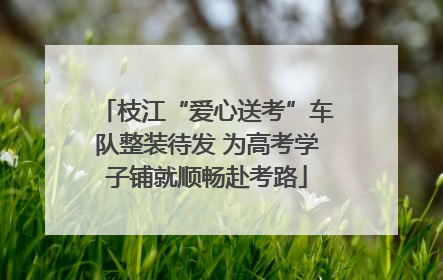 枝江“爱心送考”车队整装待发 为高考学子铺就顺畅赴考路