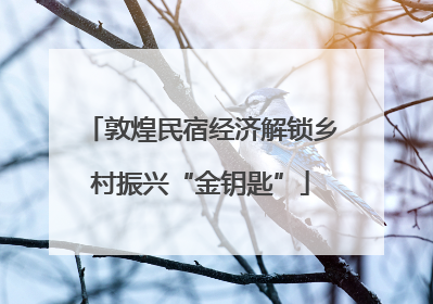 敦煌民宿经济解锁乡村振兴“金钥匙”