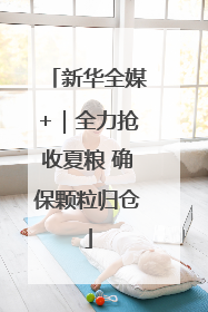 新华全媒+｜全力抢收夏粮 确保颗粒归仓
