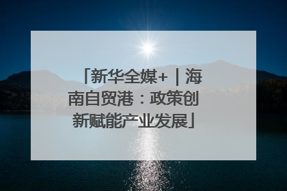 新华全媒+｜海南自贸港：政策创新赋能产业发展