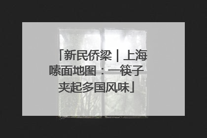 新民侨梁｜上海嗦面地图：一筷子夹起多国风味