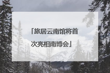 旅居云南馆将首次亮相南博会