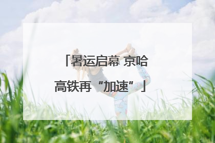 暑运启幕 京哈高铁再“加速”