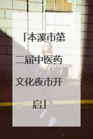 本溪市第二届中医药文化夜市开启