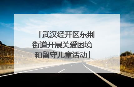 武汉经开区东荆街道开展关爱困境和留守儿童活动