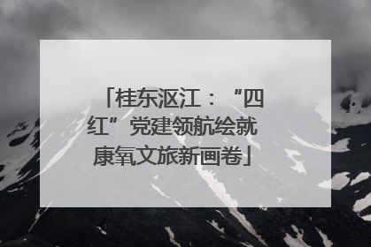 桂东沤江：“四红”党建领航绘就康氧文旅新画卷