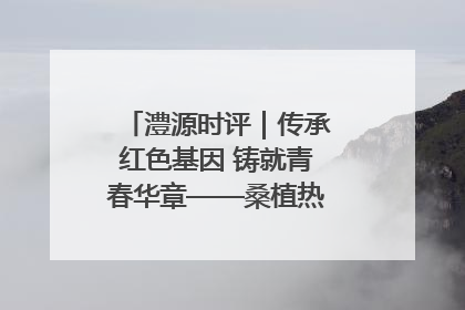 澧源时评｜传承红色基因 铸就青春华章——桑植热土上的青春长征