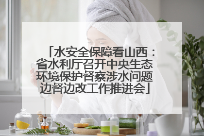 水安全保障看山西：省水利厅召开中央生态环境保护督察涉水问题边督边改工作推进会