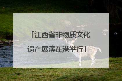 江西省非物质文化遗产展演在港举行
