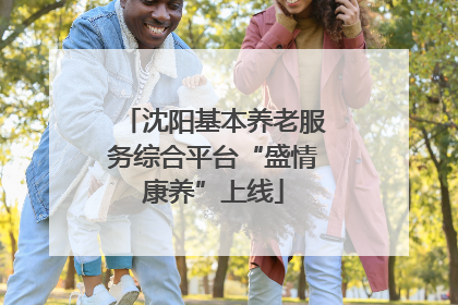 沈阳基本养老服务综合平台“盛情康养”上线