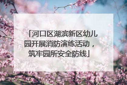 河口区湖滨新区幼儿园开展消防演练活动，筑牢园所安全防线
