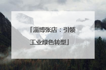 淄博张店：引领工业绿色转型