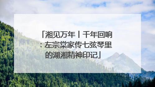 湘见万年丨千年回响：左宗棠家传七弦琴里的湖湘精神印记