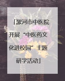 漯河市中医院开展“中医药文化进校园”主题研学活动