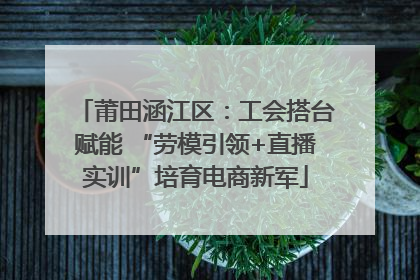 莆田涵江区：工会搭台赋能 “劳模引领+直播实训”培育电商新军