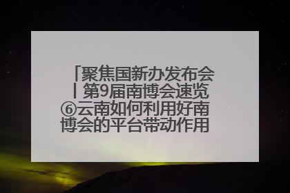 聚焦国新办发布会丨第9届南博会速览⑥云南如何利用好南博会的平台带动作用，深化与南亚国家的交流与合作？