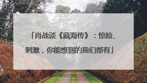 肖战谈《藏海传》：惊险、刺激，你能想到的我们都有