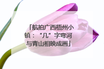 航拍广西梧州小镇：“几”字弯河与青山相映成画