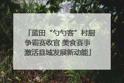 蓝田“勺勺客”村厨争霸赛收官 美食赛事激活县域发展新动能