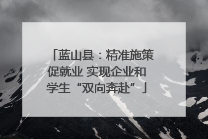 蓝山县：精准施策促就业 实现企业和学生“双向奔赴”