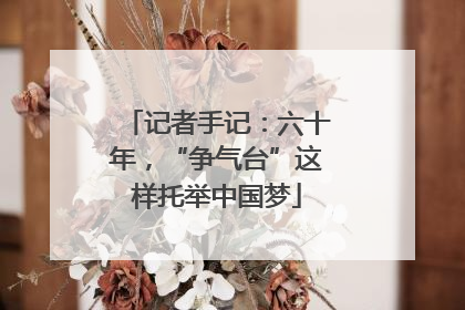 记者手记：六十年，“争气台”这样托举中国梦