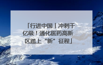 行进中国丨冲刺千亿级！通化医药高新区踏上“新”征程