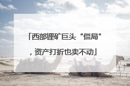 西部锂矿巨头“僵局”，资产打折也卖不动