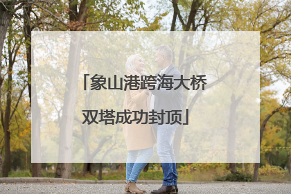 象山港跨海大桥双塔成功封顶