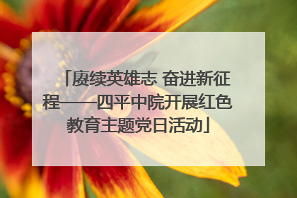 赓续英雄志 奋进新征程——四平中院开展红色教育主题党日活动