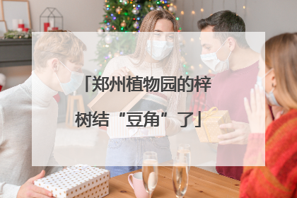 郑州植物园的梓树结“豆角”了