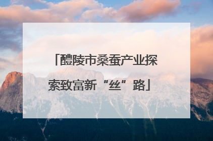 醴陵市桑蚕产业探索致富新“丝”路