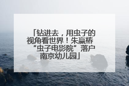 钻进去，用虫子的视角看世界！朱赢椿“虫子电影院”落户南京幼儿园