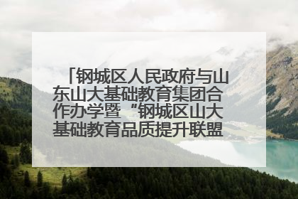 钢城区人民政府与山东山大基础教育集团合作办学暨“钢城区山大基础教育品质提升联盟”签约揭牌活动举行