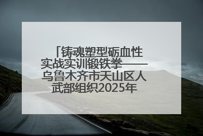 铸魂塑型砺血性 实战实训锻铁拳——乌鲁木齐市天山区人武部组织2025年度民兵集中轮训