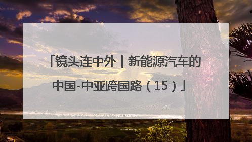 镜头连中外｜新能源汽车的中国-中亚跨国路（15）