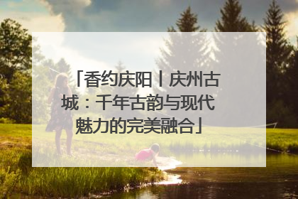 香约庆阳丨庆州古城：千年古韵与现代魅力的完美融合