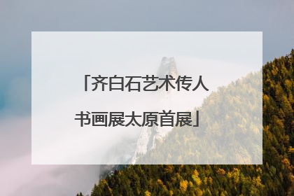 齐白石艺术传人书画展太原首展