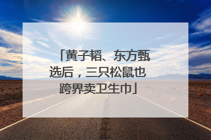 黄子韬、东方甄选后,三只松鼠也跨界卖卫生巾
