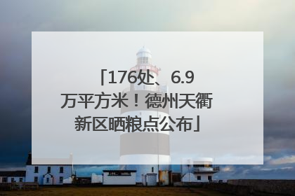 176处、6.9万平方米！德州天衢新区晒粮点公布