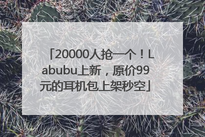20000人抢一个！Labubu上新，原价99元的耳机包上架秒空