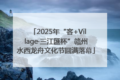 2025年“客+Village·三江匯杯”赣州水西龙舟文化节圆满落幕
