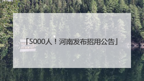 5000人！河南发布招用公告