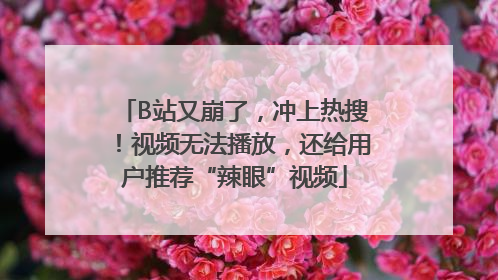 B站又崩了，冲上热搜！视频无法播放，还给用户推荐“辣眼”视频